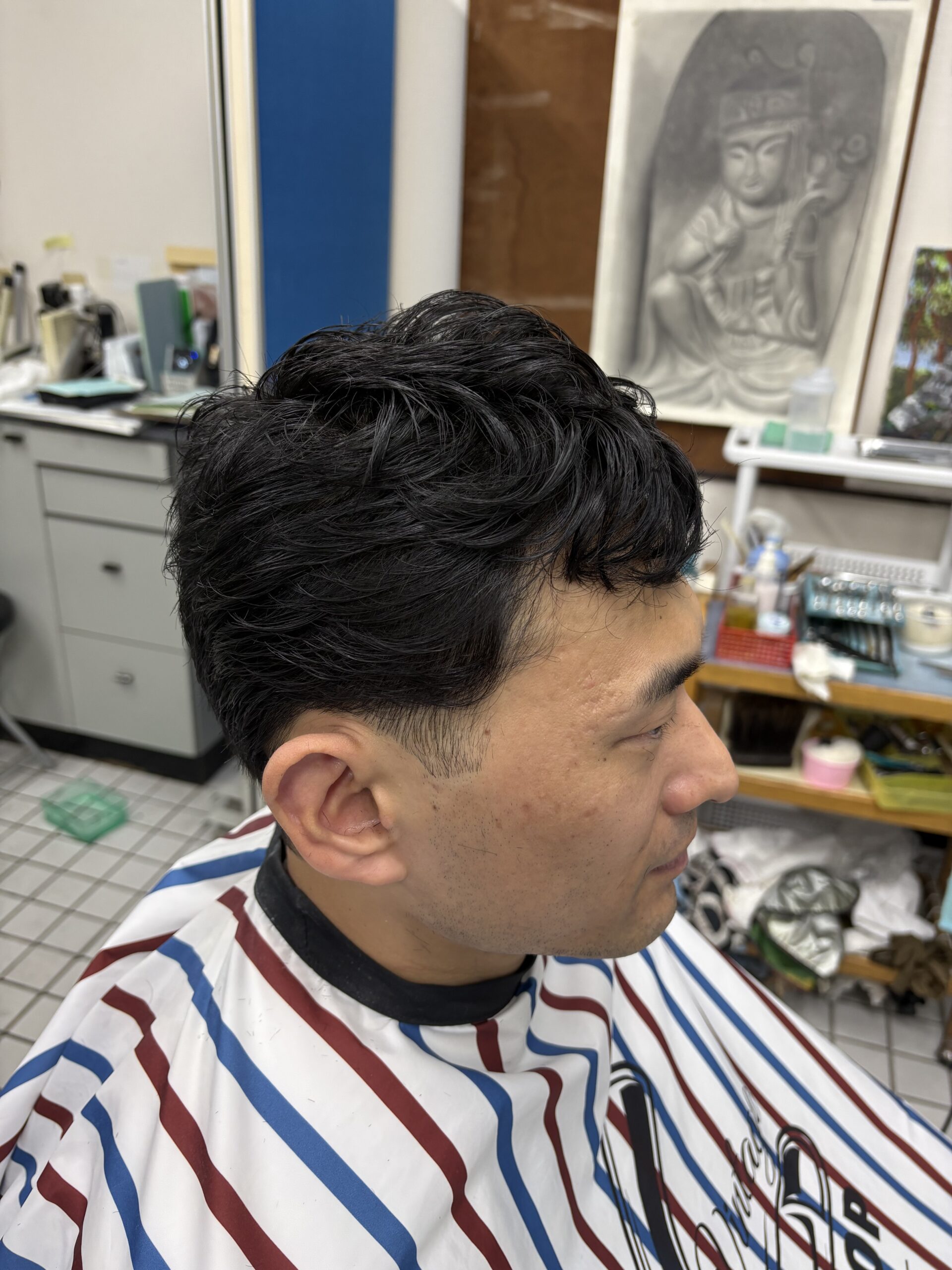 ゆるふわくせ毛ツーブロック